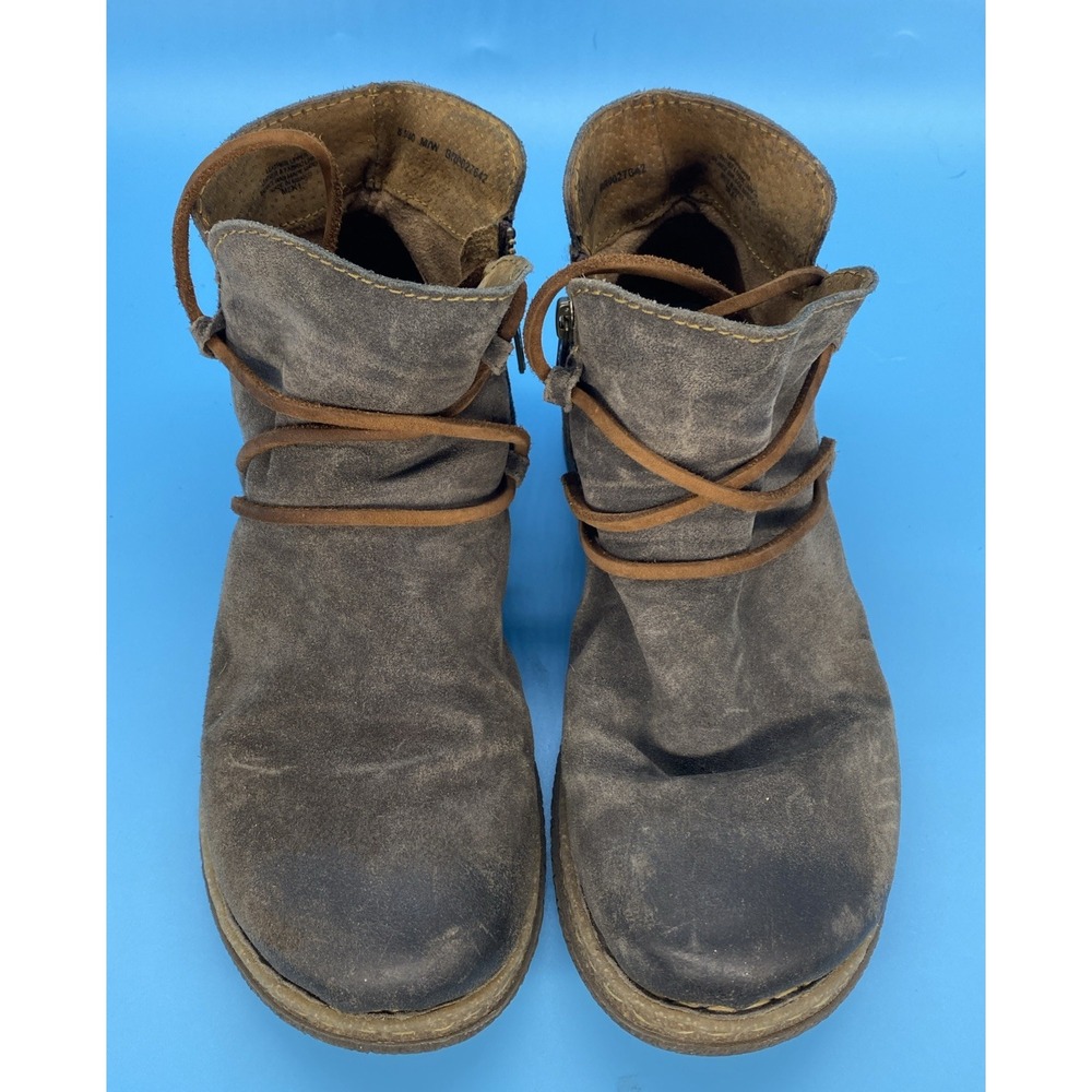 Born Calyn Gray Suede Boots Women's Size 8.5 Mori Kei Goblincore Fairy Grunge